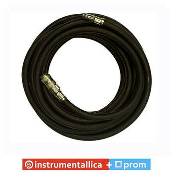 Шланг гумовий повітряний армований 20 атм 6 x 13 мм 10 м PT-1720 Intertool ціна за бухту