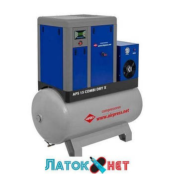 Компресор APS 15 Combi Dry X з осушувачем і ресивером 500 л Airpress