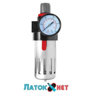 Фільтр очищення повітря + редуктор у металі 1/2 PT-1410 Intertool