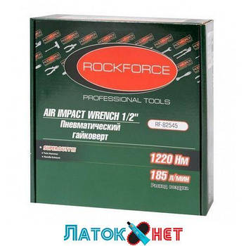 Пневмогайковерт ударний Twin Hammer 1/2 1220 Нм 9000 rpm 120 л/хв 6.2 bar RF-82545 Rock Force