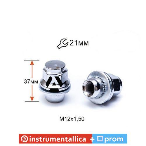 Гайка колісна A723845(17200) Cr M12X1,50 Хром висота 37 мм Пресшайба Toyota Діаметр носика 18 мм