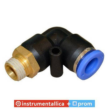 З'єднувач швидкорознімний зовнішня різь 1/4 — пластиковий шланг 10 мм SPL10-02 Airkraft