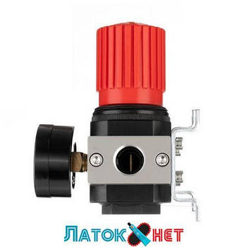 Регулятор тиску 1/2 1-16 барів 4000 л/хв професійний PT-1428 Intertool