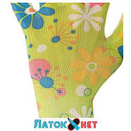 Садові рукавички з нітриловим покриттям 8 зелені SP-0163 Intertool, фото 2