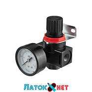 Регулятор тиску 1/4 0,5-8 бара PT-1425 Intertool, фото 4