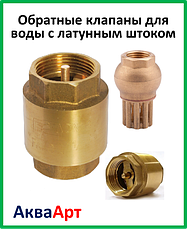 Зворотні клапани для води з латунним штоком