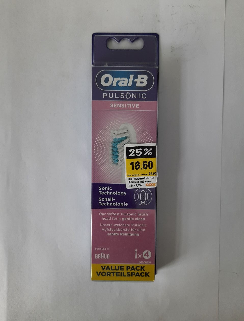 Насадка для щітки Oral-B PULSONIC SENSEITIV 4 шт.