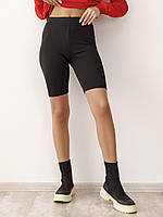 Велосипедки чорні матові еластичні