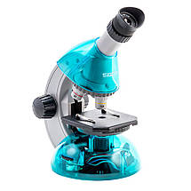 Sigeta Mixi 40x-640x Blue | Дитячий мікроскоп з набором готових слайдів, інструментів і адаптером для смартфону, фото 2