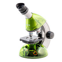 Sigeta Mixi 40x-640x Green | Дитячий мікроскоп з набором готових слайдів, інструментів і адаптером для смартфону, фото 3