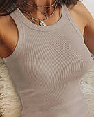 Майка жіноча рубчик Мокко, 42/44