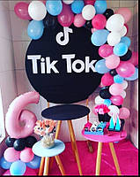 Фотозона для девочки Tik Tok, фотозона на 6 лет, набор для оформления фотозоны.