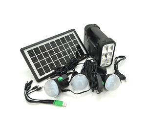 Переносна сонячна система для освітлення ліхтар 8017А+Solar Power bank 10000mAh,MP3 плеєр, USB 3 лампочки, фото 1