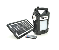 Переносная солнечная система для освещения 8060+Solar Power bank 10000mAh,MP3 плеер Радио+пульт USB 2 лампочки
