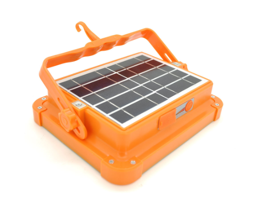 Переносний сонячний прожектор D8+Solar, Power bank 10000mAh, 4 режими, Type C вихід, 2 лампочки, 221х61х88мм