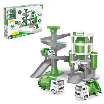 Ігровий набір Гараж “Комунальні служби” (світло ефект, звуковий ефект, 2 машинки) СМ 559-88 (18/2)