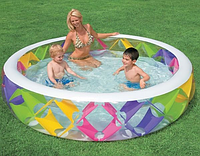 Бассейн надувной INTEX детский круглый "Яркое колесо" 229 х 56 см