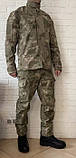 Тактична військова форма (Військовий кітель + Військові тактичні штани + ремiнь) комуфляж олівія, фото 2