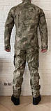 Тактична військова форма (Військовий кітель + Військові тактичні штани + ремiнь) комуфляж олівія, фото 4