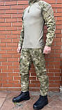 Тактична військова форма (кітель + тактична сорочка убакс + військові тактичні штани) комуфляж олівія, фото 3
