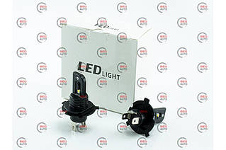 Лампа LED H4 12V-24V V9 6500 K 20W радіатор