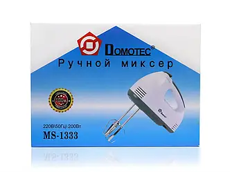 Міксер ручний 200Вт Domotec MS-1333 24шт 7711