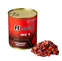 MIX-6 зерен ROBIN 900 ml. ж/б Полуниця Бергамот