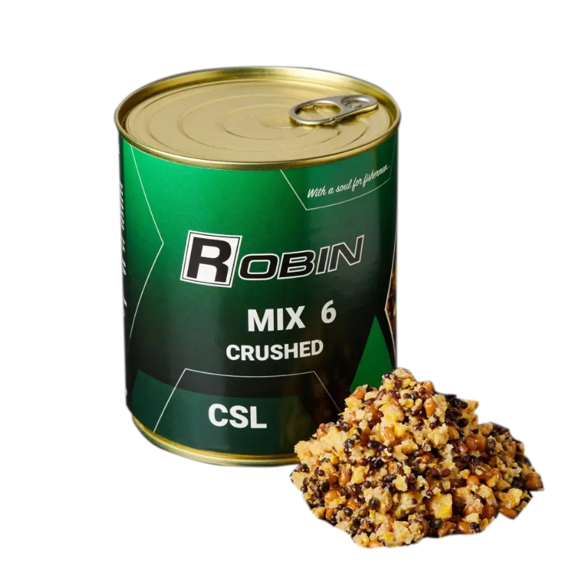 MIX-6 зерен подріблений ROBIN 900ml ж/б CSL