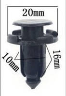 Набір кліпс автомобильних , 10 штук автокрепеж B01 , кліпси для бампера