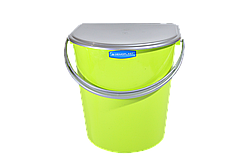 Відро для господарських потреб із кришкою 7 л. Гемопласт