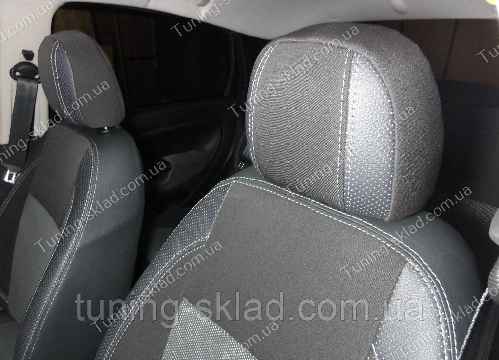Чохли на сидіння Фіат Лінеа (чохли з екошкіри Fiat Linea стиль Premium), фото 1