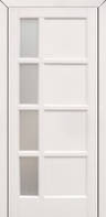 Двері міжкомнатні Бостон ПГ/ПО (60, 70, 80, 90) скло сатин білий двохсторонній