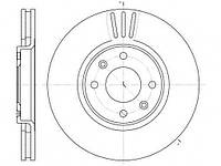 Диск тормозной передний Citroen Berlingo 1,6HDI Roadhouse