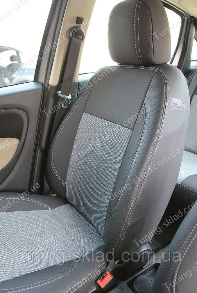 Чохли на сидіння Фіат Лінеа 2 (чохли з екошкіри Fiat Linea 2 стиль Premium), фото 1