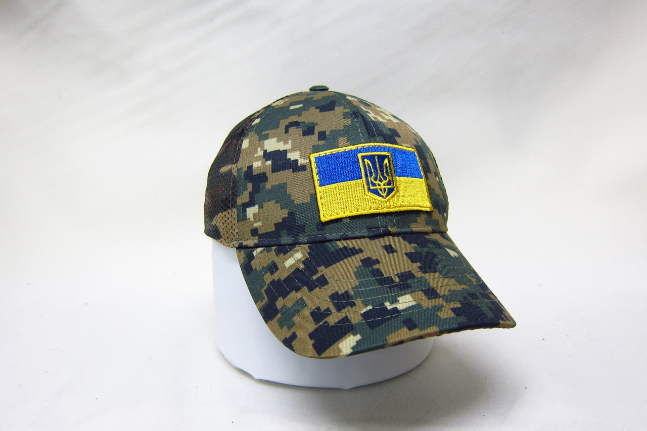 Кепка бейсболка тактична літня із сіткою камуфляж піксель DAVANI 00570-2