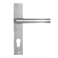 Ручка для дверей на планке нержавеющая сталь под цилиндр MVM S-1136-85 SS