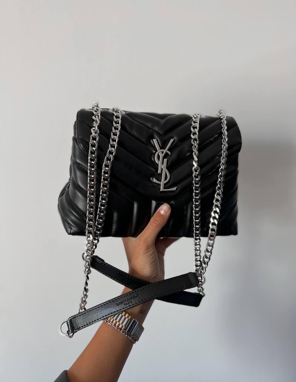 Жіноча сумка Ів Сен Лоран чорна Yves Saint Laurent Black 22