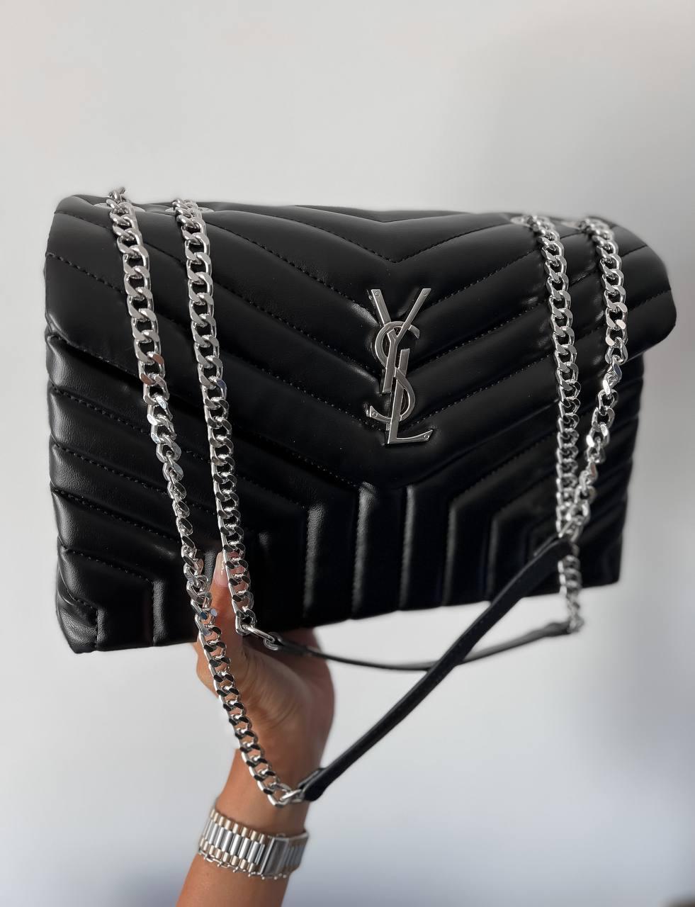 Жіноча сумка Ів Сен Лоран чорна Yves Saint Laurent Black