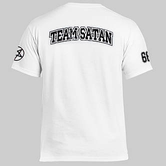 Футболка BLACK METAL 666 біла, фото 3