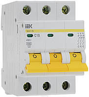 Автоматичний вимикач ВА 47-29 3Р 10А C IEK уцінка