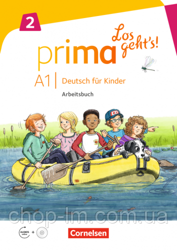 Prima Los geht's! 2 Arbeitsbuch mit Audio-CD und Stickerbogen / Рабочая тетрадь