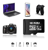Картка пам'яті microSDHC, 16 Gb, Class 4 UHS-I, HI-RALI