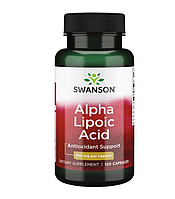 Альфа-липоевая кислота от Swanson, Alpha Lipoic Acid, 100мг, 120капсул