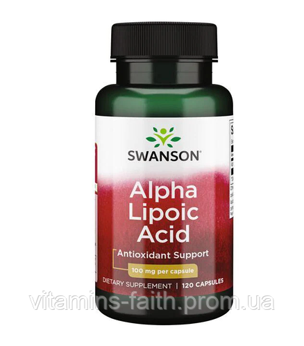 Купить Альфа-липоевая кислота от Swanson, Alpha Lipoic Acid, 100мг ...
