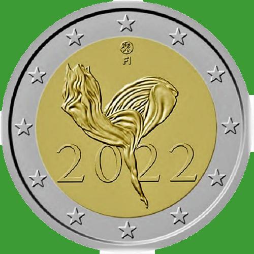 Фінляндія 2 євро 2022 р. 100 років Фінському національному балету. UNC