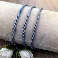 Шнурок шовковий ювелірний з срібним замком