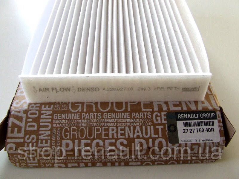 Фільтр салону Renault Original DOKKER/LODGY/ZOE