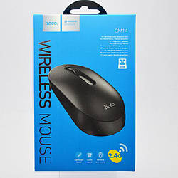 Комп'ютерна бездротова миша Hoco GM14 Platinum 2.4G business wireless mouse Black