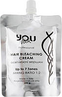 Осветляющие сливки You Look Hair Bleaching Cream 250гр