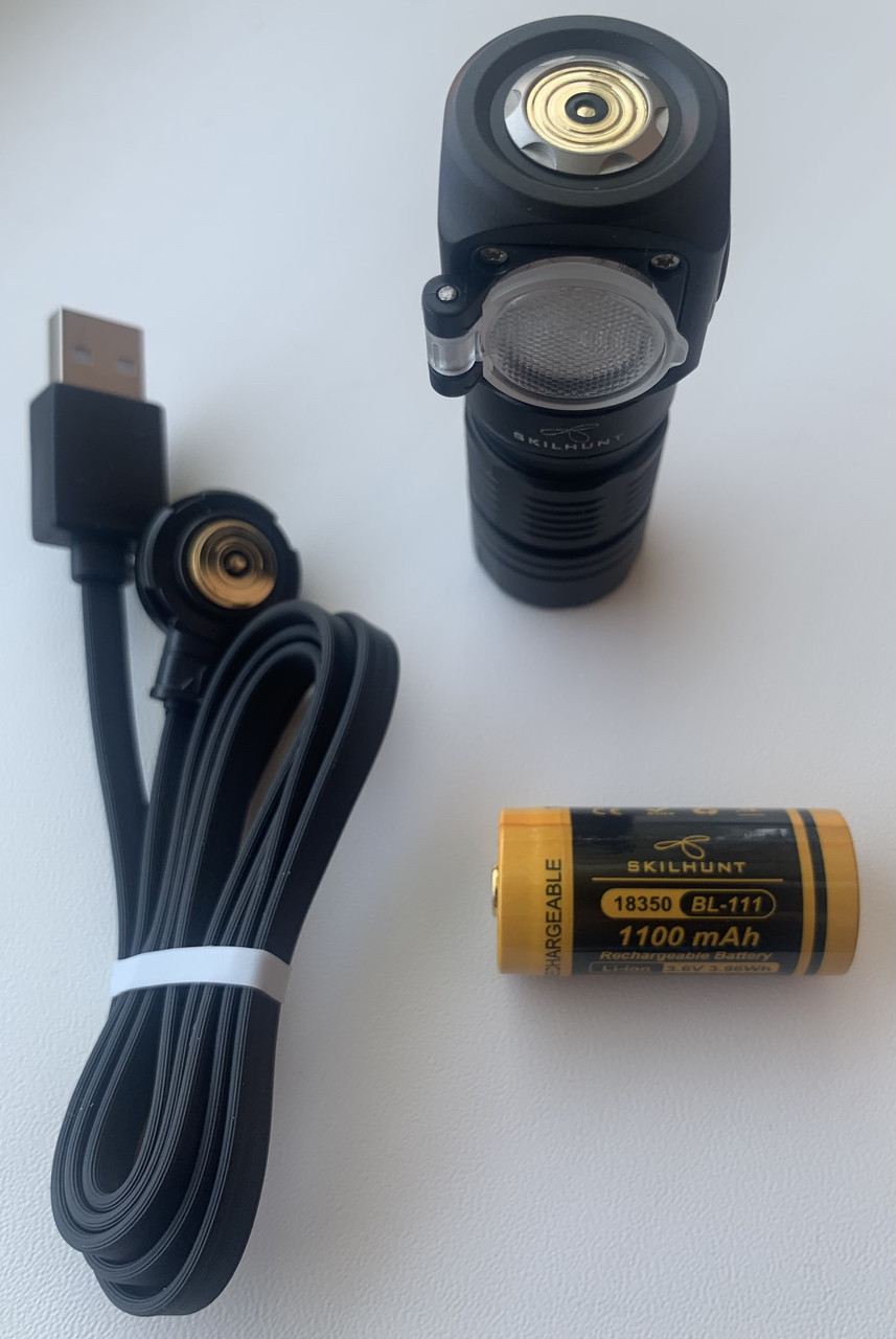 Ліхтар Skilhunt H04F mini RC CW 18350, Холодне світло 1000 lm, 123m